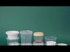 Voedsel Digitaal afdrukken ijsbeker met deksel wegwerp plastic yoghurt bekers