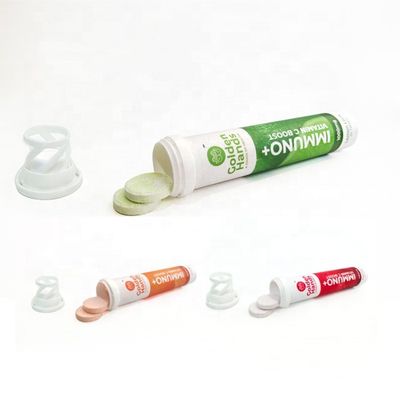kopen Aanpassen van plastische spetterende tablettuben met droogmiddel deksel en aangepaste kleur online vervaardiging