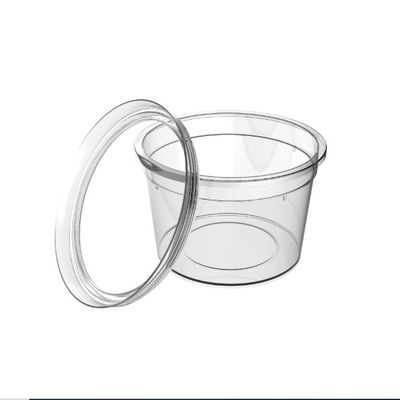 kopen 7 oz wegwerp PP plastic heldere bevroren dessertbeker met deksel online vervaardiging