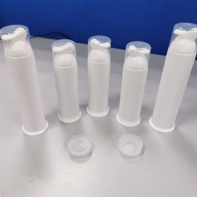 kopen 100 ml lege Plastic Pump Dispensers Cosmetische luchtloze flessen met op maat gemaakte decoratie online vervaardiging