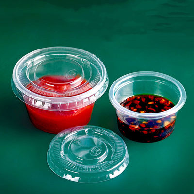 kopen Andere voedingsmiddelen Gepersonaliseerde kleuren wegwerpplastic mini yoghurt specerijenbeker met deksels online vervaardiging