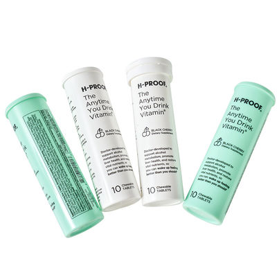 Supplements Industrial Made in Customized Plastic Bottle Colorful Effervescent Tablet Tube