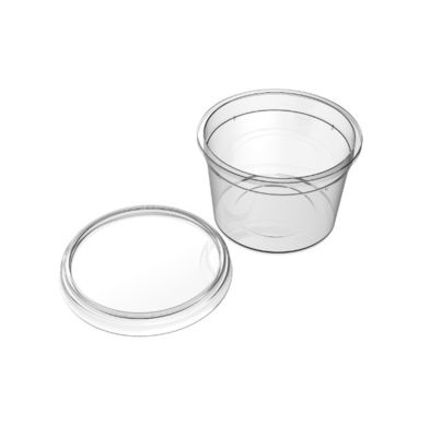 kopen Dunne wand boter stijl enkele wand aangepast PP logo ovaal ijsbeker voor yoghurtbeker online vervaardiging