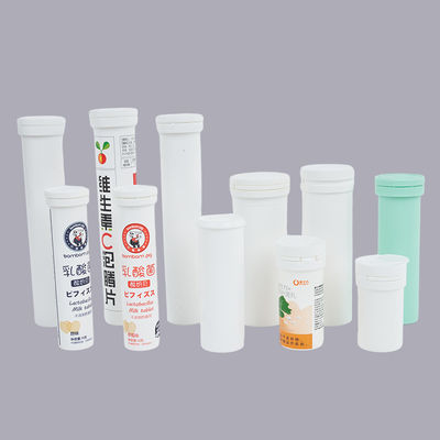 kopen Lange afdruk op maat van kunststof Vitamine C effervescent tablet buis voor geneesmiddelenverpakking online vervaardiging