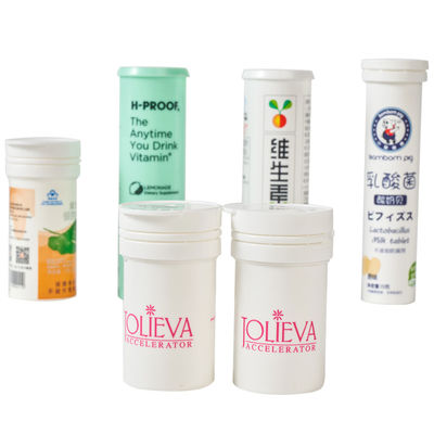 kopen Andere persoonlijke verzorging 80 ml aangepaste witte desiccant snoep verpakkingsbuis met veerkap online vervaardiging
