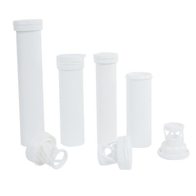 kopen Voedingsmiddelen PP Vitamine C Effervescent Tablet Tube met spiraalvormige cover en aangepast logo online vervaardiging