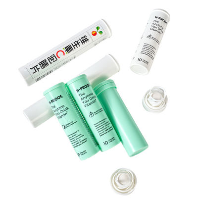 kopen PP-materiaal met witte afdruk Custom Effervescent Tablet Tube voor medische pillenverpakking online vervaardiging