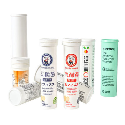 kopen PP witte spetterende tablettube met droogmiddelstop voor vitaminepillenverpakking online vervaardiging