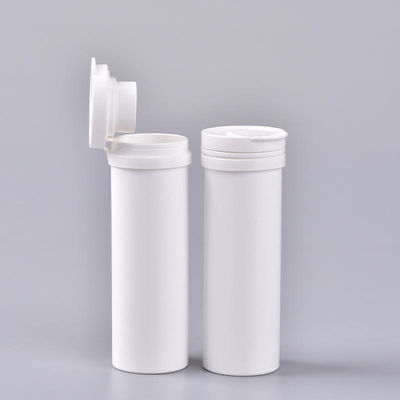 Custom White Straight Effervescent Tablet Tube PP Material For Vitamin Pills Packaging