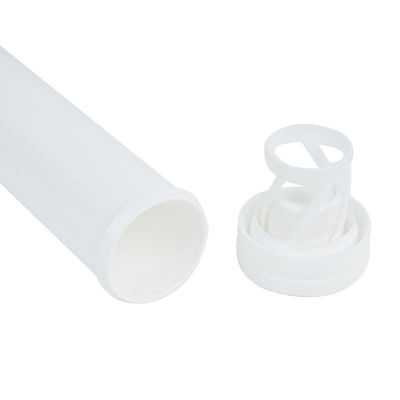 Long White Packaging for Minerals Custom 40/50/60 ml PP Effervescent Vitamin C Tubes