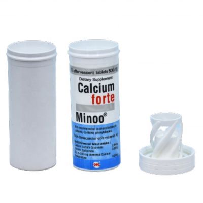 kopen Persoonlijke verzorging 38*96mm Voedingsmiddelen PP Effervescent Tablets Tube Met Desiccant Cover online vervaardiging