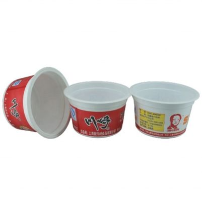 Eénwandse plastic bekertje voor voedsel Aanpasbare kleur Wegwerpkaas Yoghurt En IJs OEM