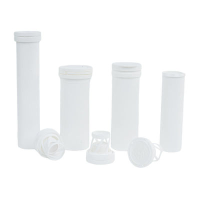 Op maat gemaakte hoge vitamine C PP Plastic effervescent tabletten met kap wit 2024
