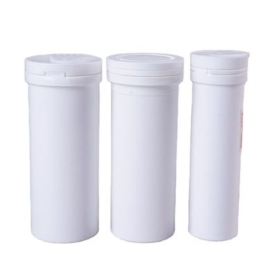 PP kraagmateriaal Comprimeerde tabletten Leeg effervescent tablettencontainerbuis met deksel