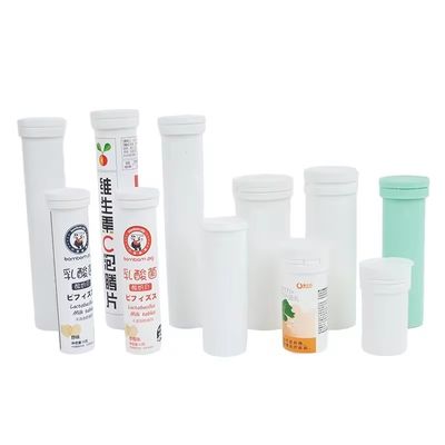 Dry Offset Printed Plastic Effervescent Tablet Packaging Tubes voor op maat gedrukt