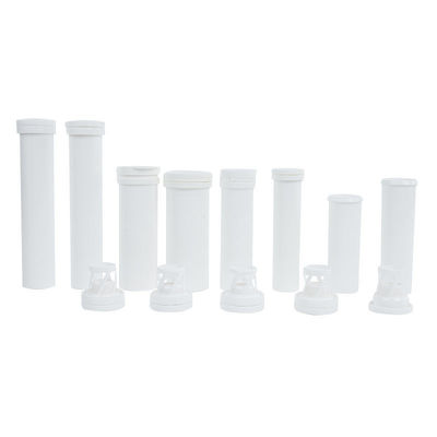 Long White Packaging for Minerals Custom 40/50/60 ml PP Effervescent Vitamin C Tubes