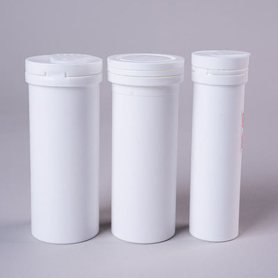PP-plastic Custom wit rechte capsule opslagfles voor 2024 aankomst van vitaminen