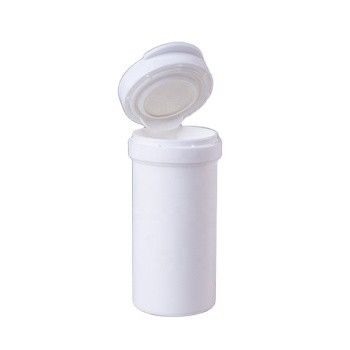Plastic PP buis met flip-top deksel voor de verpakking van effervescerende tabletten supplement