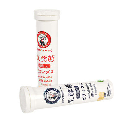 PP Collar Material Effervescent Tablet Bottle for Custom Logo Colorful Empty VC Tablets